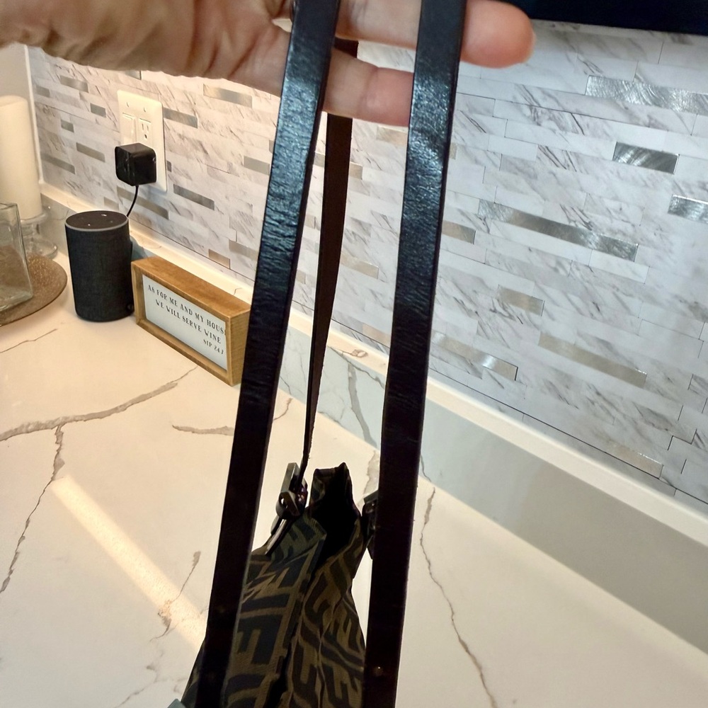 FENDI Zucca Canvas Tote Bag Khaki Brown | Preloved Great Condition - Picture 7 of 14